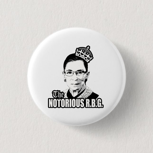 Notorious R.B.G. 1 Inch Round Button (Front)