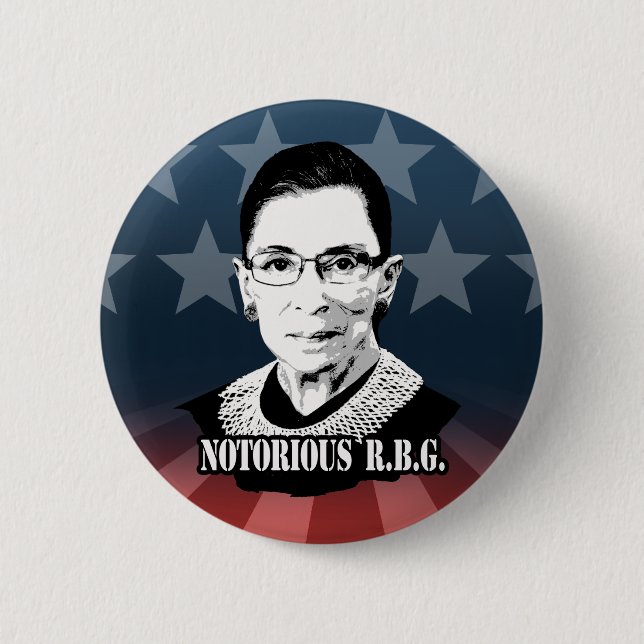 Notorious R.B.G. 2 Inch Round Button (Front)