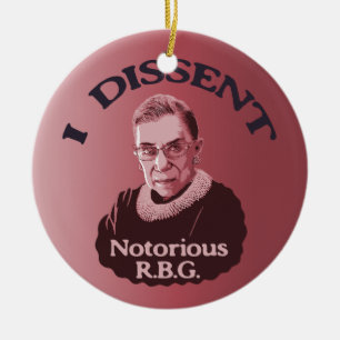 Notorious RBG -p Ceramic Ornament