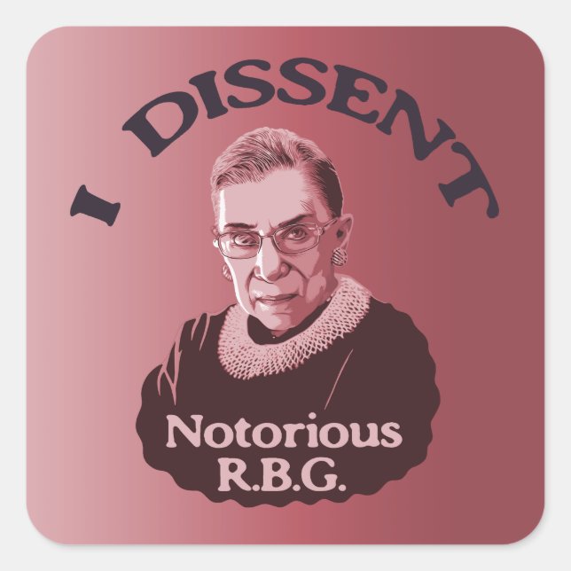 Notorious RBG -p Square Sticker (Front)