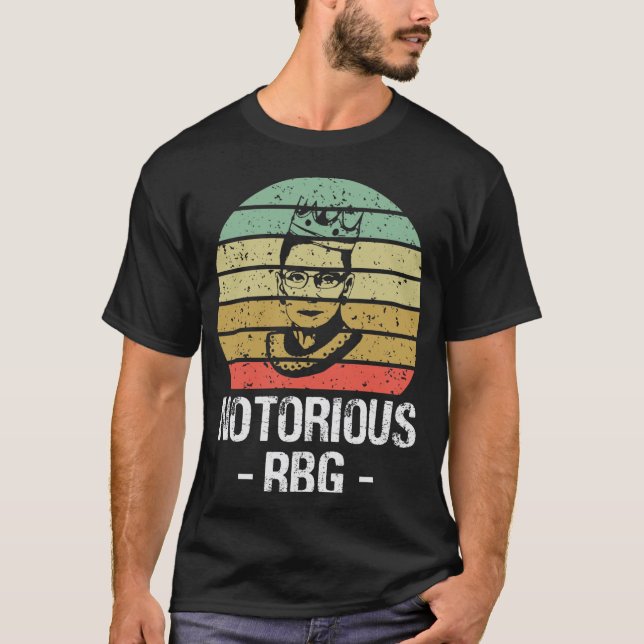 Notorious RBG - RGB Shirt, Ruth Bader Ginsburg T-Shirt (Front)