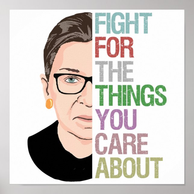 Notorious RBG Ruth Bader Ginsburg Poster (Front)