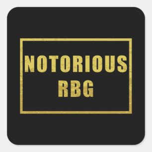 Notorious RBG Square Sticker