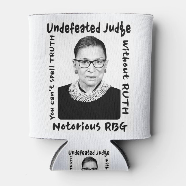 Notorious RBG Undefeated Judge Can Cooler (Front)