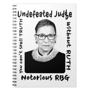 Notorious RBG Undefeated Judge Notebook