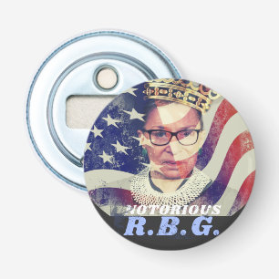 Notorious RGB Ruth Bader Ginsburg Liberal Feminist Bottle Opener