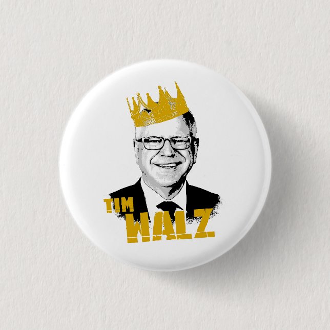 Notorious Tim Walz  1 Inch Round Button (Front)