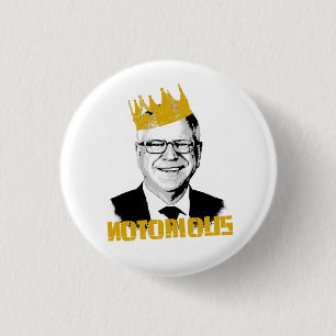 Notorious TIm Walz 1 Inch Round Button
