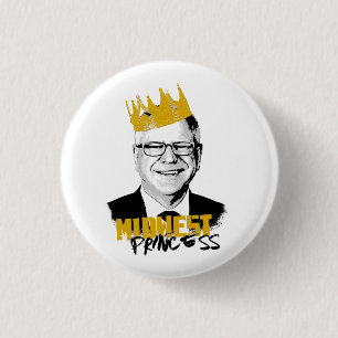 Notorious Tim Walz - Midwest Princess 1 Inch Round Button