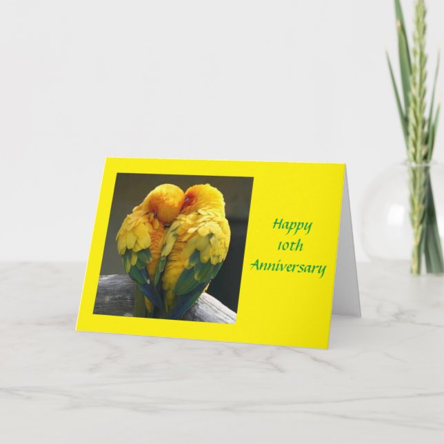 **NOTRE 10e ANNIVERSAIRE MARIAGE** Carte (Devant)