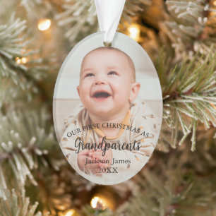 Notre 1er Noël en grand-parents Bébé Photo