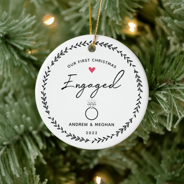 Notre 1er ornement en céramique engagé de Noël (Arbre)