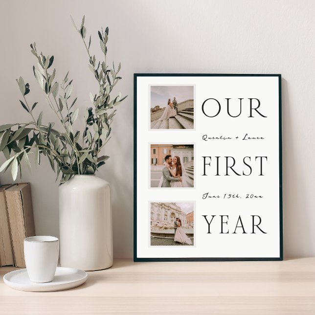 Notre Affiche de Photo de Mariage de la Première A (Créateur téléchargé)