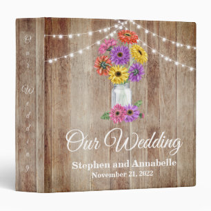 Notre Album de mariage Classeur Rustique Gerber Da