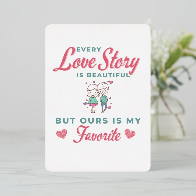 Notre amour est ma carte préférée pour la Saint-Va (Debout devant)