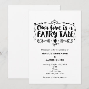 NOTRE AMOUR EST UN CONTE DE FÉES Faire-part de mar