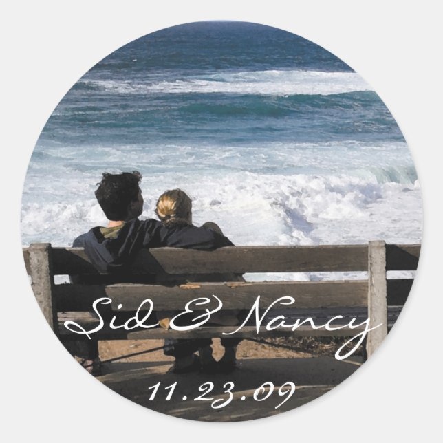 Notre amour - Sticker rond (Devant)