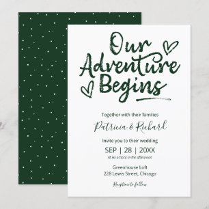 Notre aventure commence par Faire-part de mariage 