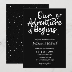 Notre aventure commence par Faire-part de mariage