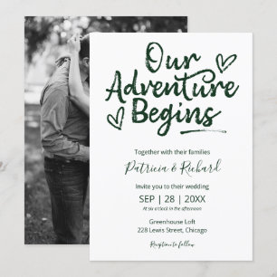 Notre aventure commence par Faire-part de mariage 