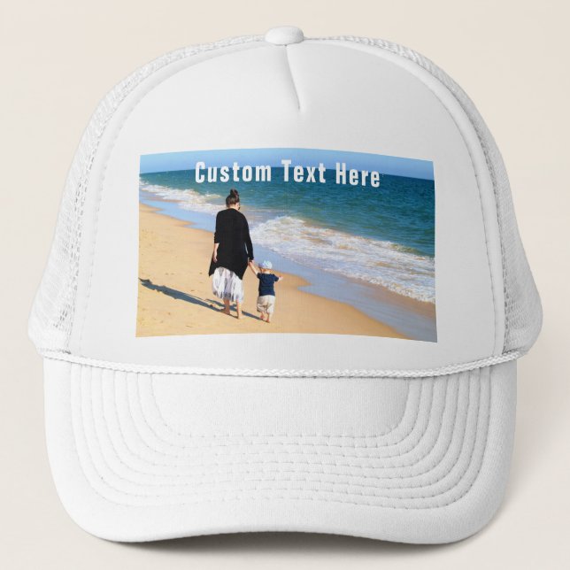 notre cadeau Casquette photo préféré avec texte pe (Devant)