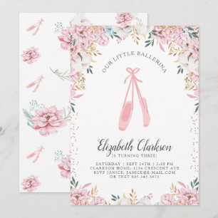 Notre Carte d'Anniversaire Petite Ballerina