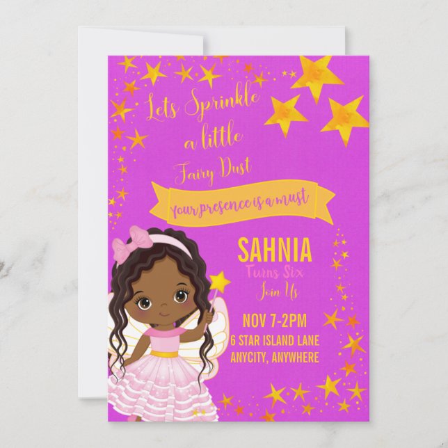 Notre carte d'invitation pour l'anniversaire de l' (Devant)