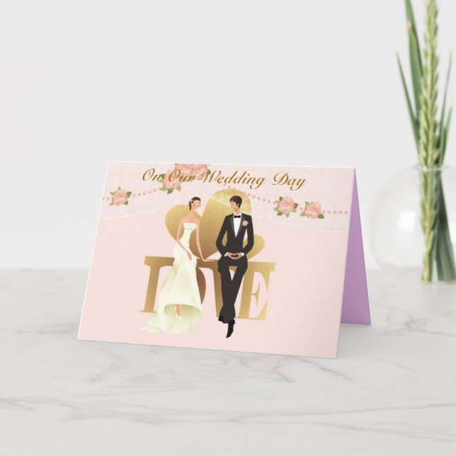 Notre carte du jour de mariage (Devant)