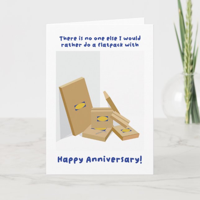 Notre carte Flatpack Anniversaire (Devant)