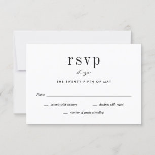 Notre carte RSVP de mariage d'amour couleur modifi