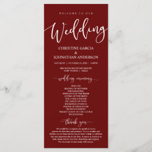 Notre Cérémonie Mariage, Programme Bourgogne Class