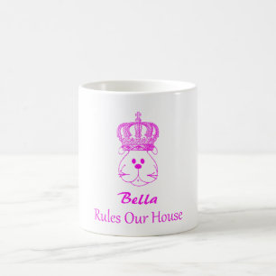 Notre chien gouverne notre maison Mug