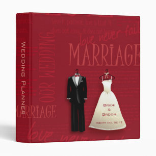 Notre classeur de rouge de wedding planner