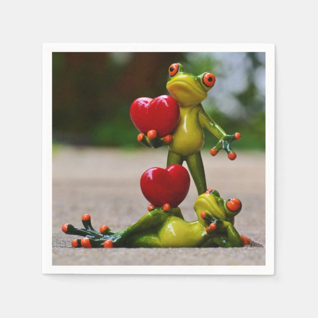 Notre cœur serviette en papier (Devant)