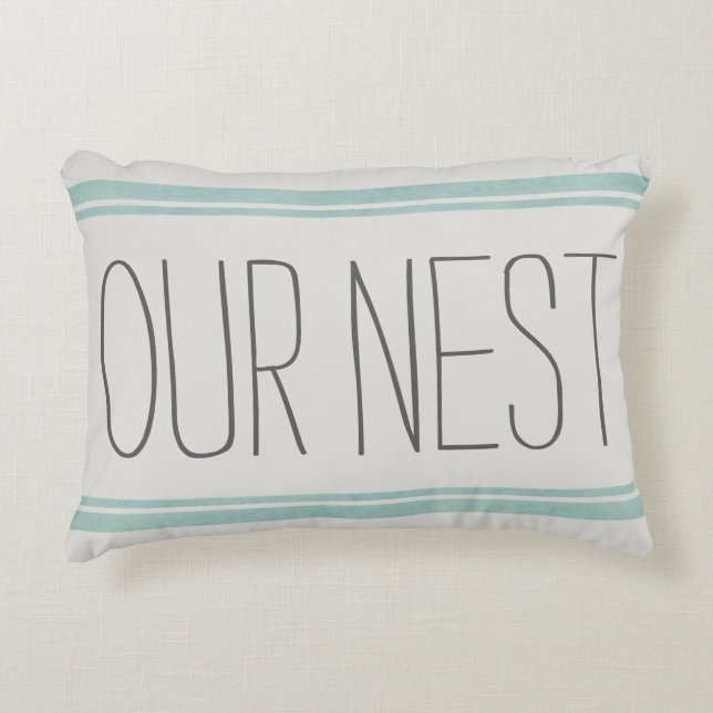 NOTRE Coussin d'accents réversible NEST (Devant)