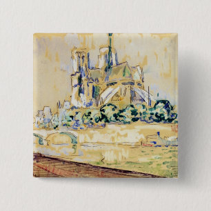 Notre Dame, 1885 2 Inch Square Button