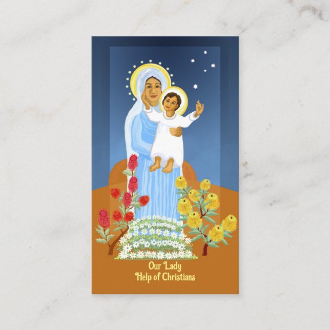 Notre Dame Aide des chrétiens carte de prière (Devant)