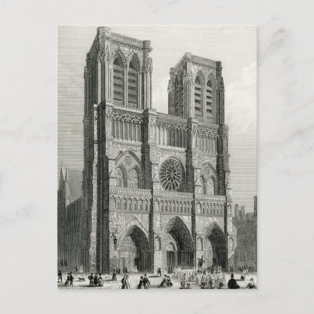 Notre Dame Cathedral, Paris Postcard (Front)