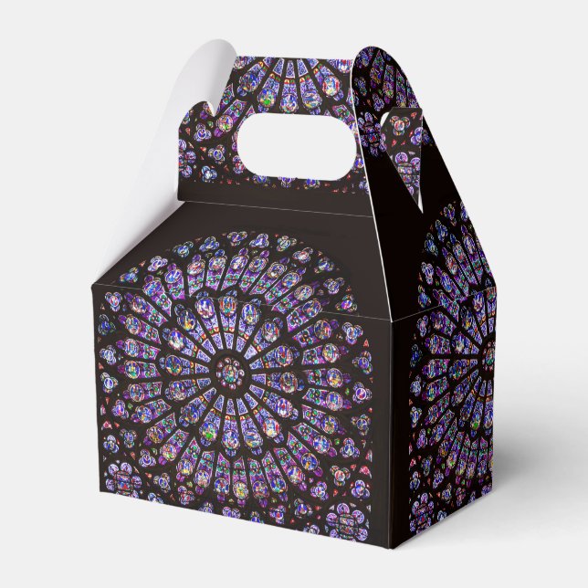 Notre Dame Cathedral Paris Rose Window Favor Box (Front Side)