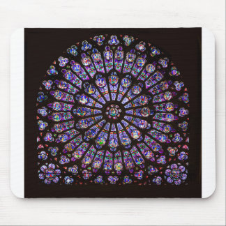 Notre Dame Cathedral Paris Rose Window Mouse Pad