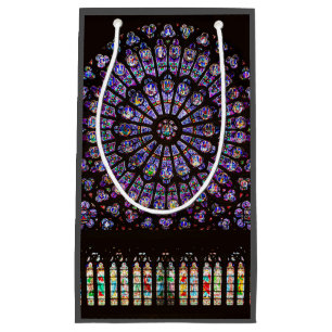 Notre Dame Cathedral Paris Rose Window Small Gift Bag