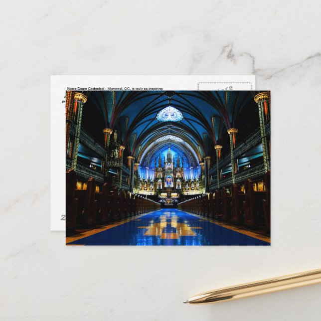Notre Dame Cathedral Post Card (Front/Back In Situ)