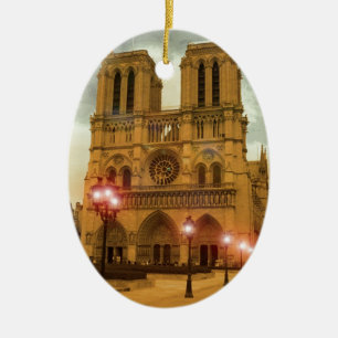 Notre Dame Ceramic Ornament