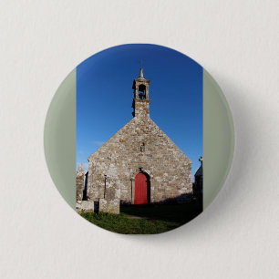 Notre Dame de Bon Voyage in Plogoff 2 Inch Round Button