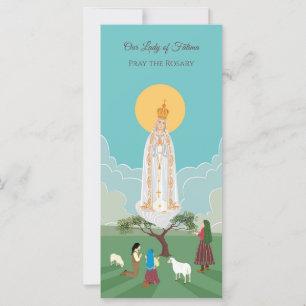 Notre-Dame de Fatima et la carte de prière des ber