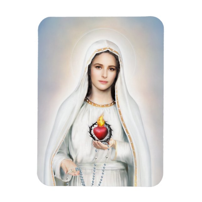 Notre-Dame de Fatima, Immaculé Coeur Var Magnet (Vertical)