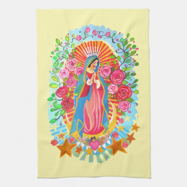  Notre Dame de Guadalupe Serviettes de cuisine (Vertical)