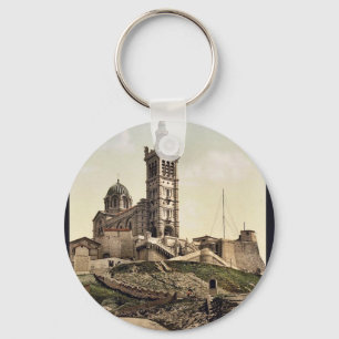 Notre Dame de la Garde II, Marseilles, France clas Keychain