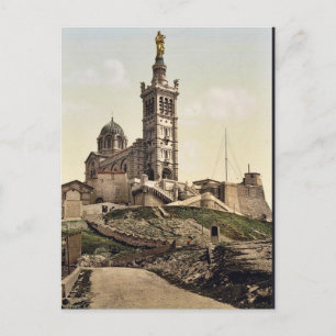 Notre Dame de la Garde II, Marseilles, France clas Postcard
