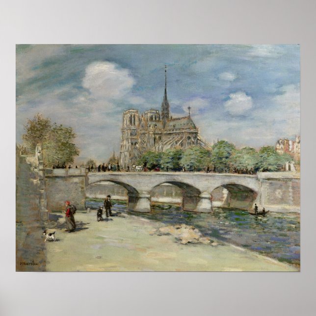 Notre Dame de Paris, c.1900 Poster (Front)